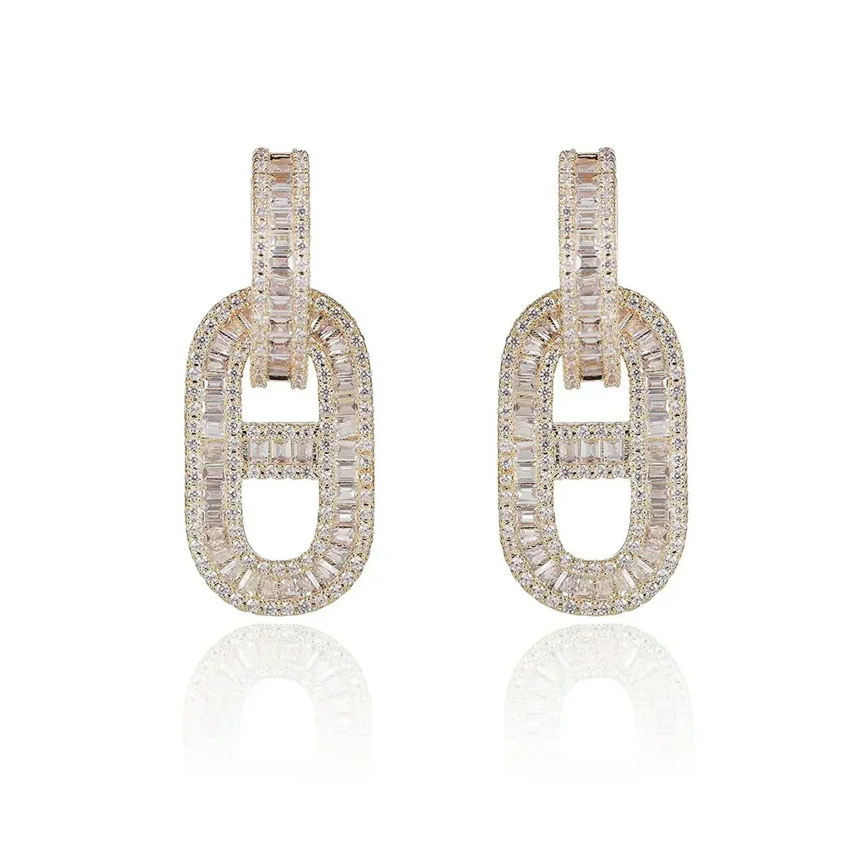 18K Diamonds Hermes Earrings