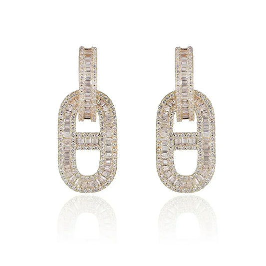 18K Diamonds Hermes Earrings