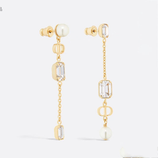 18K Dior Tribales Crystal Earrings