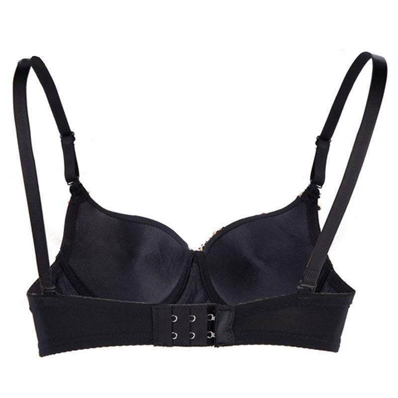 ROCK Style Skull Studded Push-Up Bra / Sexy Bralette Women Bras For Show Performance
