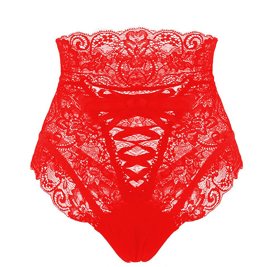 Sexy High Waist Women's Underwear Bandage / Hollow Out Women Spandex Soft And Attractive