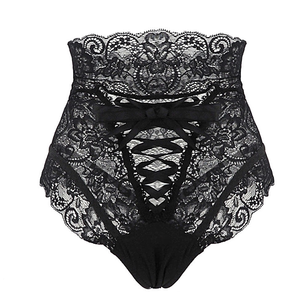 Sexy High Waist Women's Underwear Bandage / Hollow Out Women Spandex Soft And Attractive
