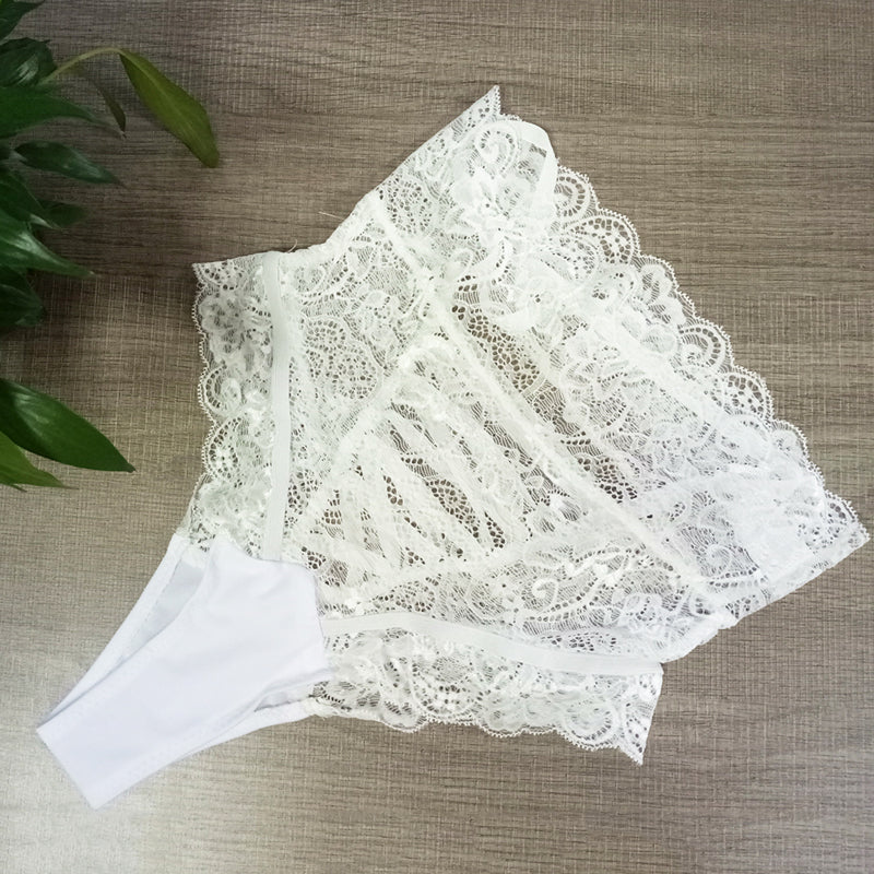 Sexy High Waist Women's Underwear Bandage / Hollow Out Women Spandex Soft And Attractive