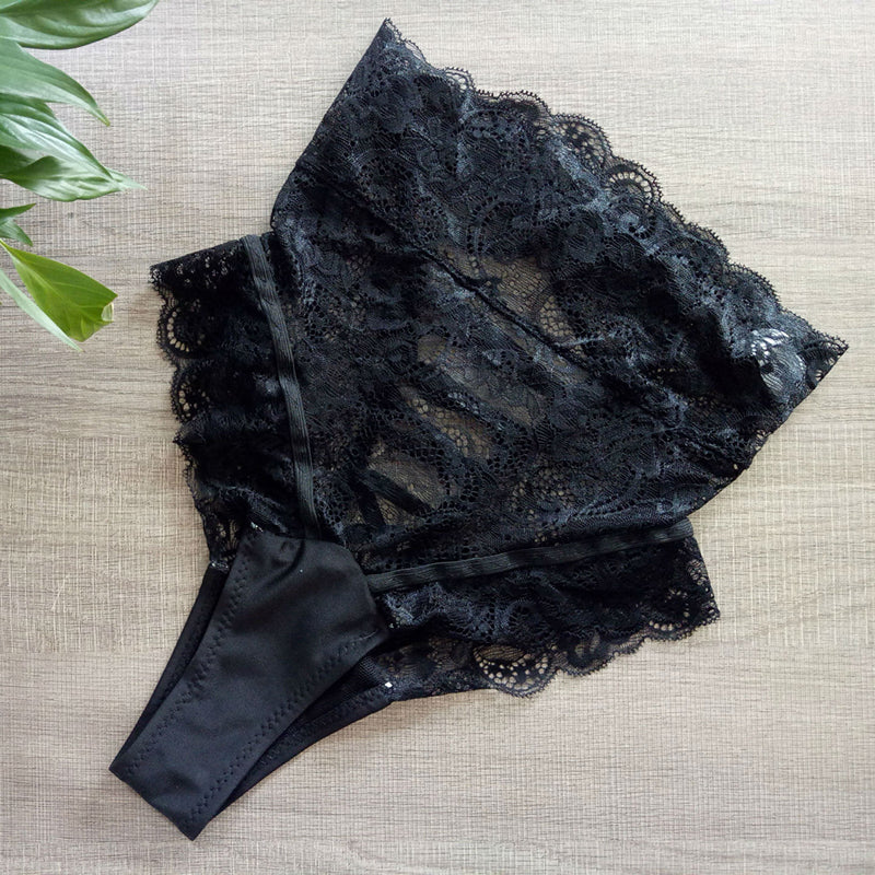 Sexy High Waist Women's Underwear Bandage / Hollow Out Women Spandex Soft And Attractive