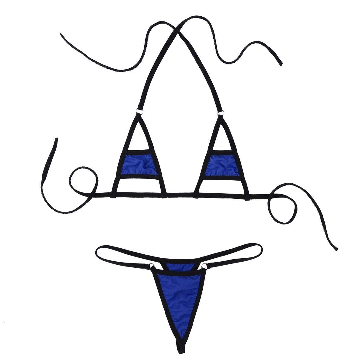Sexy Women Underwear / Lingerie Set / Micro Bikini Bra Top with Briefs Bottoms